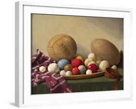 Study of Textures-English School-Framed Giclee Print