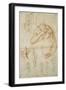 Study of the Assisting Figure of the Libyan Sibyl, C.1512-Michelangelo Buonarroti-Framed Giclee Print