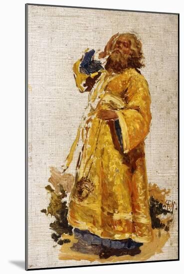 Study of the Deacon for the Painting 'The Religious Procession in the Province of Kursk' (1880-3)-Ilya Efimovich Repin-Mounted Giclee Print