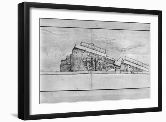 Study of the Frieze from the West Pediment of the Parthenon-Jacques Carrey-Framed Giclee Print