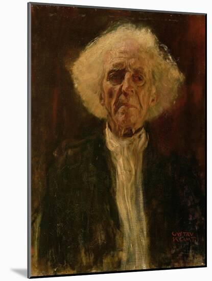 Study of the Head of a Blind Man-Gustav Klimt-Mounted Giclee Print