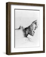 Study of the Head of a Soldier, 1503-4-Leonardo da Vinci-Framed Giclee Print