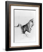 Study of the Head of a Soldier, 1503-4-Leonardo da Vinci-Framed Giclee Print