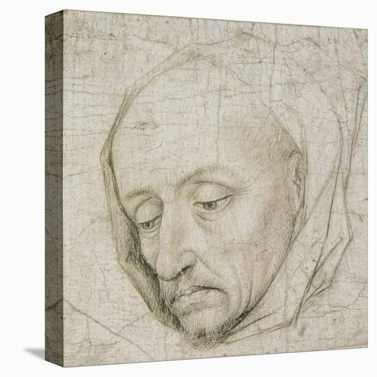Study of the Head of an Old Man, 15th Century-Rogier van der Weyden-Stretched Canvas