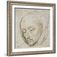 Study of the Head of an Old Man, 15th Century-Rogier van der Weyden-Framed Giclee Print