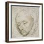 Study of the Head of an Old Man, 15th Century-Rogier van der Weyden-Framed Giclee Print