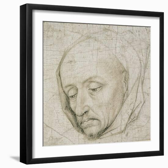 Study of the Head of an Old Man, 15th Century-Rogier van der Weyden-Framed Giclee Print