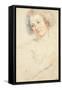 Study of the Head of St. Apollonia-Peter Paul Rubens-Framed Stretched Canvas