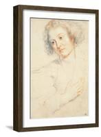 Study of the Head of St. Apollonia-Peter Paul Rubens-Framed Giclee Print