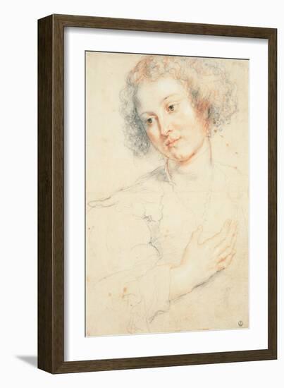Study of the Head of St. Apollonia-Peter Paul Rubens-Framed Giclee Print
