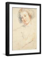 Study of the Head of St. Apollonia-Peter Paul Rubens-Framed Giclee Print