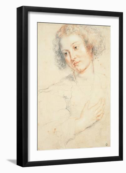 Study of the Head of St. Apollonia-Peter Paul Rubens-Framed Giclee Print