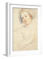 Study of the Head of St. Apollonia-Peter Paul Rubens-Framed Giclee Print