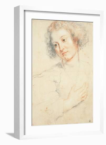 Study of the Head of St. Apollonia-Peter Paul Rubens-Framed Giclee Print