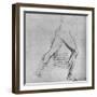 'Study of the Legs of a Man Lunging to the Right', c1480 (1945)-Leonardo Da Vinci-Framed Giclee Print