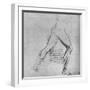 'Study of the Legs of a Man Lunging to the Right', c1480 (1945)-Leonardo Da Vinci-Framed Giclee Print