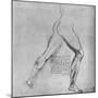 'Study of the Legs of a Man Lunging to the Right', c1480 (1945)-Leonardo Da Vinci-Mounted Giclee Print