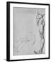 'Study of the Lower Half of a Man and of Machinery', c1480 (1945)-Leonardo Da Vinci-Framed Giclee Print