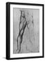 'Study of the Lower Half of a Nude Man Facing to the Front', c1480 (1945)-Leonardo Da Vinci-Framed Giclee Print