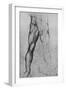 'Study of the Lower Half of a Nude Man Facing to the Front', c1480 (1945)-Leonardo Da Vinci-Framed Giclee Print