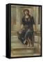 Study of the Maid for 'King Cophetua and the Beggar Maid'-Edward Burne-Jones-Framed Stretched Canvas