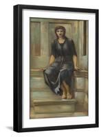 Study of the Maid for 'King Cophetua and the Beggar Maid'-Edward Burne-Jones-Framed Giclee Print