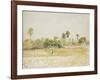 Study of the Orchard at Eragny-Sur-Epte, Seen from the Artist's House, C. 1886 - 1890-Camille Pissarro-Framed Giclee Print