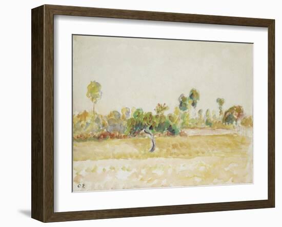 Study of the Orchard at Eragny-Sur-Epte, Seen from the Artist's House, C. 1886 - 1890-Camille Pissarro-Framed Giclee Print