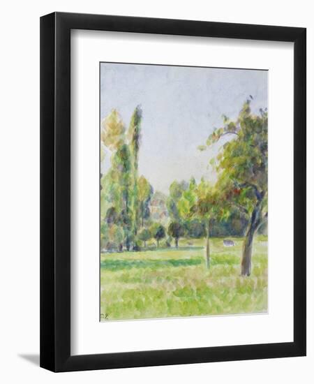 Study of the Orchard of the Artist's House at Eragny-Sur-Epte, C. 1890-Camille Pissarro-Framed Giclee Print