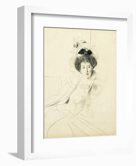 Study of the Princess Niscemi-Giovanni Boldini-Framed Giclee Print