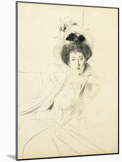 Study of the Princess Niscemi-Giovanni Boldini-Mounted Giclee Print