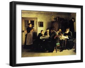 Study of the Talmud-Isidor Kaufmann-Framed Art Print