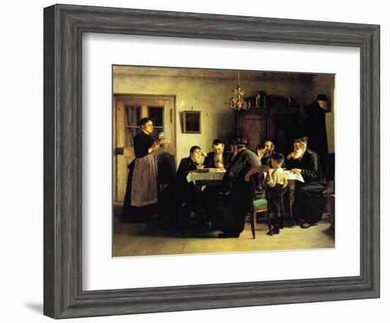 Study of the Talmud-Isidor Kaufmann-Framed Art Print