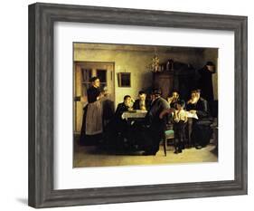 Study of the Talmud-Isidor Kaufmann-Framed Art Print