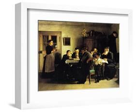 Study of the Talmud-Isidor Kaufmann-Framed Art Print