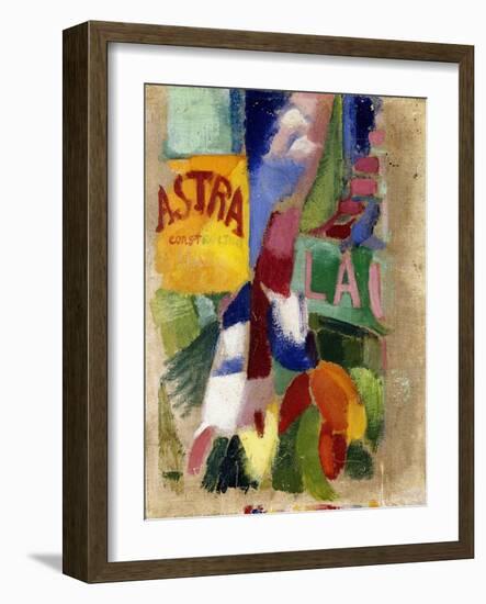 Study of the Team from Cardiff, 1907-13-Robert Delaunay-Framed Giclee Print