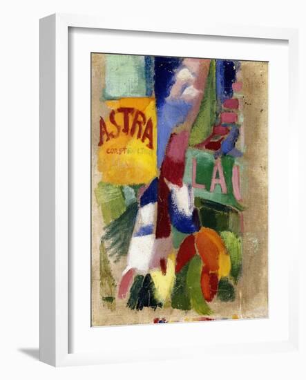 Study of the Team from Cardiff, 1907-13-Robert Delaunay-Framed Giclee Print