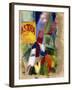 Study of the Team from Cardiff, 1907-13-Robert Delaunay-Framed Giclee Print