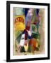 Study of the Team from Cardiff, 1907-13-Robert Delaunay-Framed Giclee Print