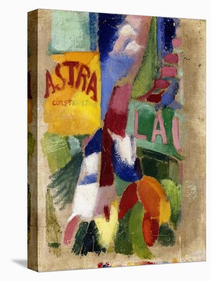 Study of the Team from Cardiff-Robert Delaunay-Stretched Canvas