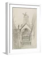 Study of the Tomb of Can Grande Della Scala at Verona, May - August 1869-John Ruskin-Framed Giclee Print