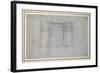 Study of the Upper Level of the Medici Tomb, C.1520-Michelangelo Buonarroti-Framed Giclee Print