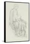 Study of the Virgin and Child for 'The Star of Bethlehem'-Edward Burne-Jones-Framed Stretched Canvas