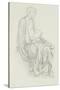 Study of the Virgin and Child for 'The Star of Bethlehem'-Edward Burne-Jones-Stretched Canvas