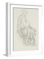 Study of the Virgin and Child for 'The Star of Bethlehem'-Edward Burne-Jones-Framed Giclee Print