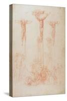 Study of Three Crosses-Michelangelo Buonarroti-Stretched Canvas