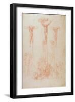 Study of Three Crosses-Michelangelo Buonarroti-Framed Giclee Print