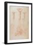 Study of Three Crosses-Michelangelo Buonarroti-Framed Giclee Print