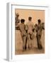 Study of three male nudes, Sicily, C1900 (sepia photo)-Wilhelm von Gloeden-Framed Photographic Print