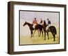 Study of Three Steeplechase Cracks: Allen Mcdonough on Brunette, Tom Oliver on Discount-John Frederick Herring I-Framed Giclee Print